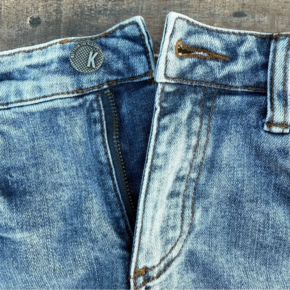 KUT From The Kloth Size 2 Gidget High Rise Fray Denim Shorts Size 2 - Picture 4 of 12